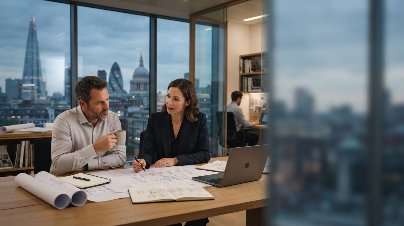 Borness AI investment dashboard displayed on screens in a calm working environment